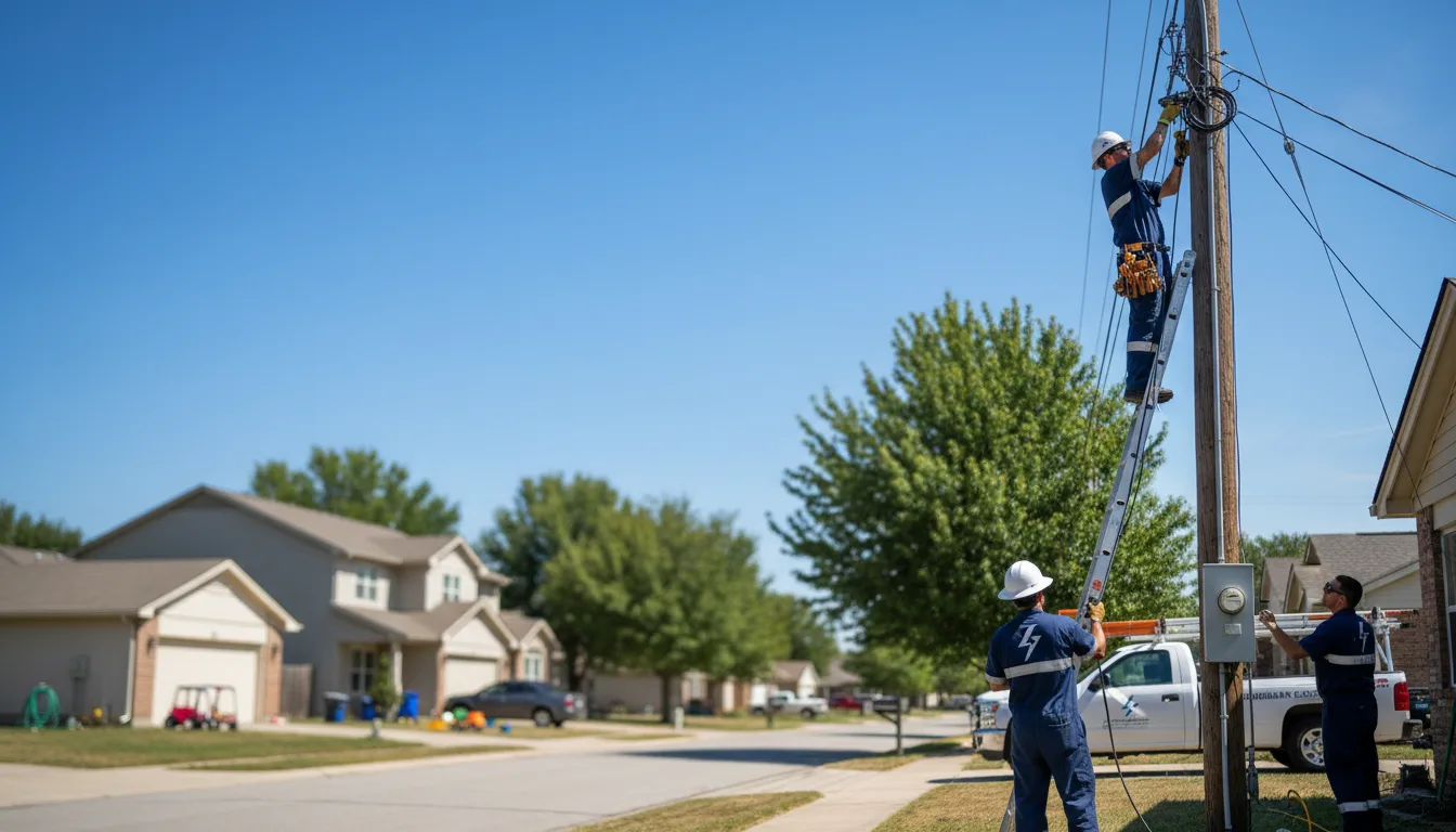 Residential electrician providing installation services in Andover, MN